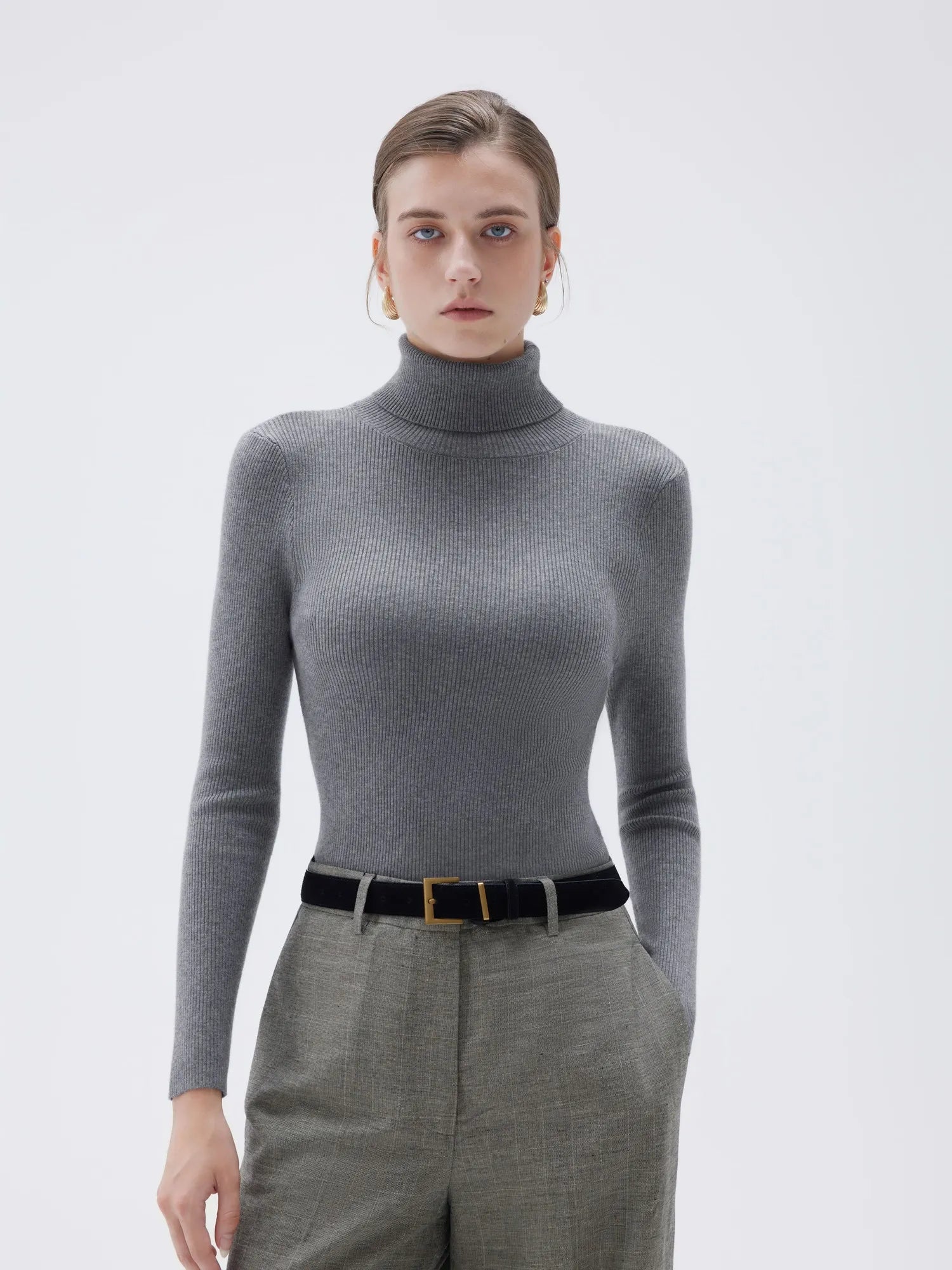 SUUKSESS Women Turtleneck Cashmere Sweater Long Sleeve Shirts Fall Basic Thermal Tops Winter Clothes-SUUKSESS-SUUKSESS
