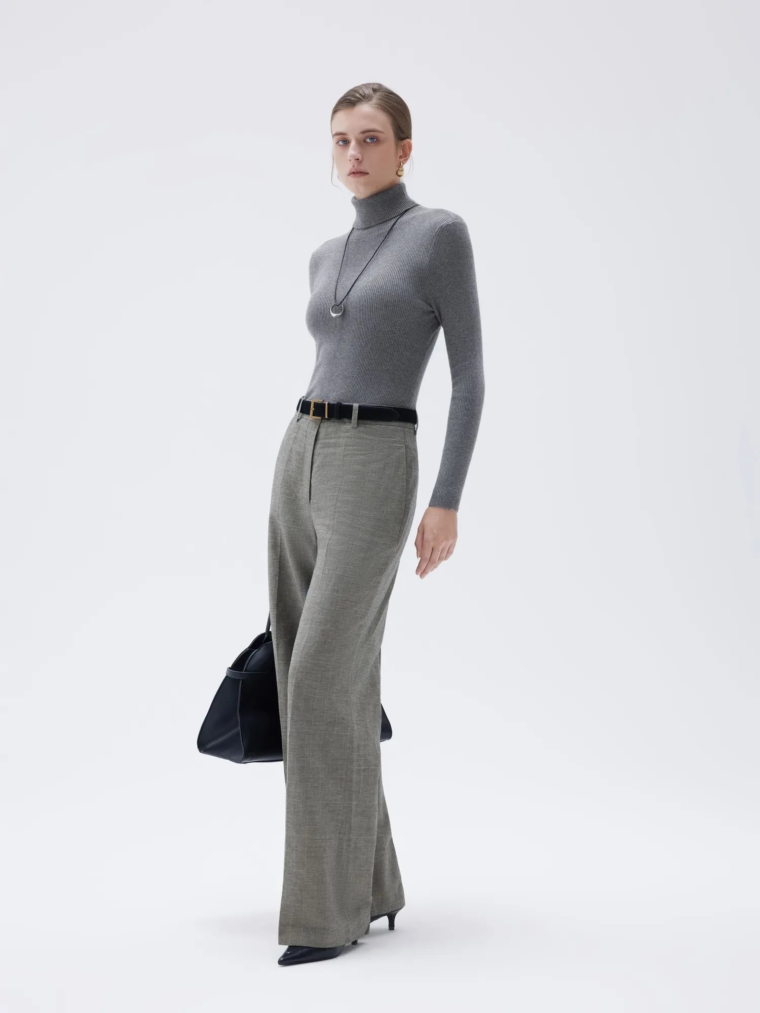 SUUKSESS Women Turtleneck Cashmere Sweater Long Sleeve Shirts Fall Basic Thermal Tops Winter Clothes-SUUKSESS-SUUKSESS