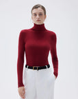 SUUKSESS Women Turtleneck Cashmere Sweater Long Sleeve Shirts Fall Basic Thermal Tops Winter Clothes-SUUKSESS-SUUKSESS