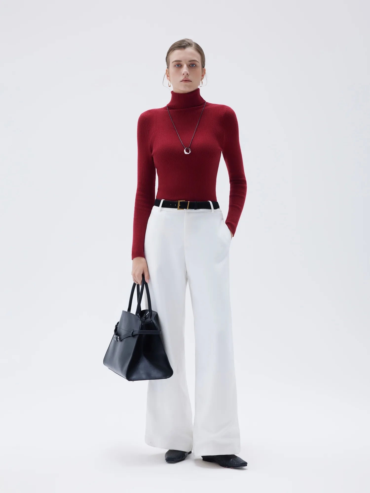 SUUKSESS Women Turtleneck Cashmere Sweater Long Sleeve Shirts Fall Basic Thermal Tops Winter Clothes-SUUKSESS-SUUKSESS