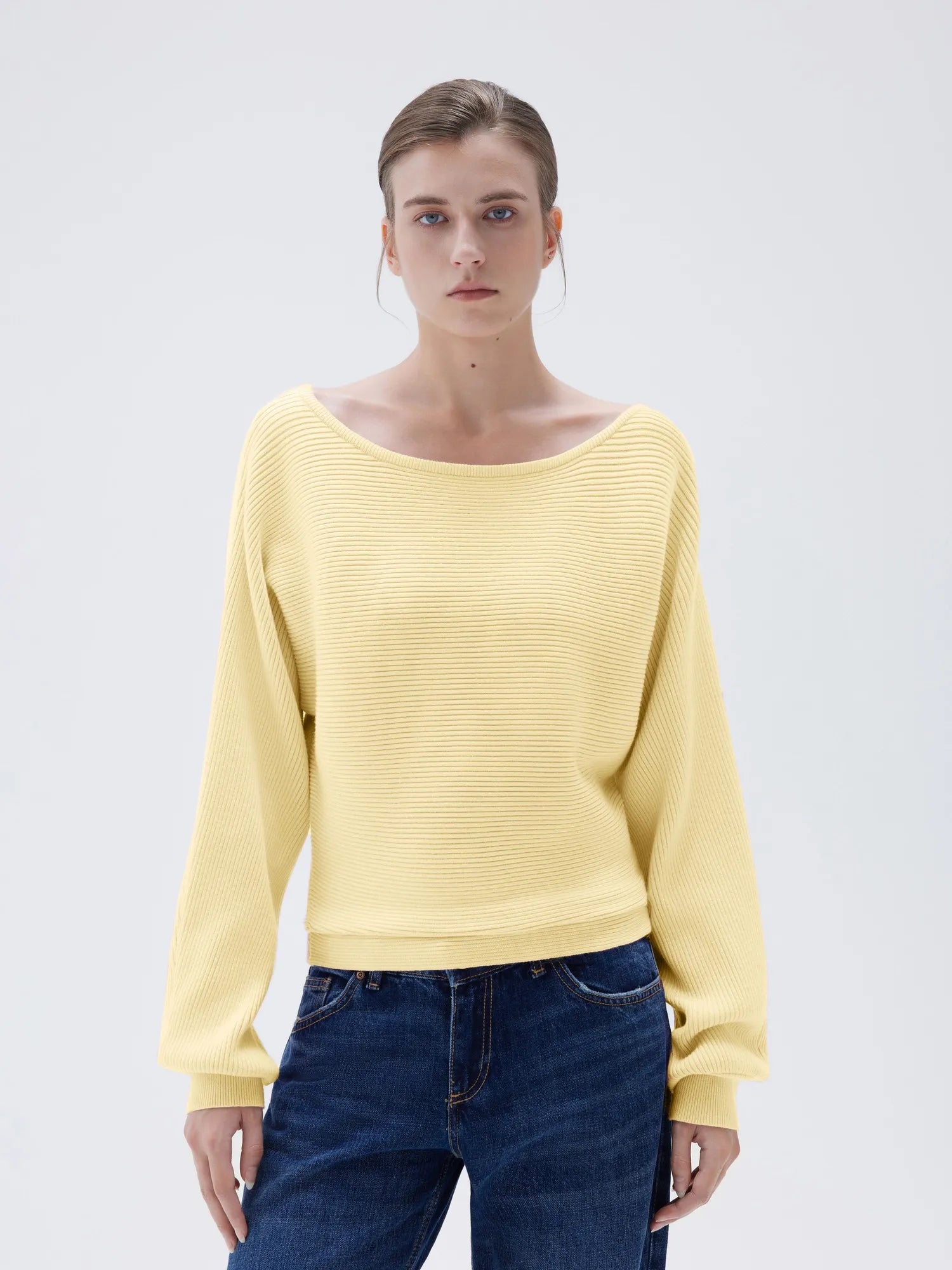 SUUKSESS Women Cashmere Oversized Off Shoulder Pullover Sweaters Boat Neck Long Sleeve Knit Jumpers Tops-SUUKSESS-SUUKSESS