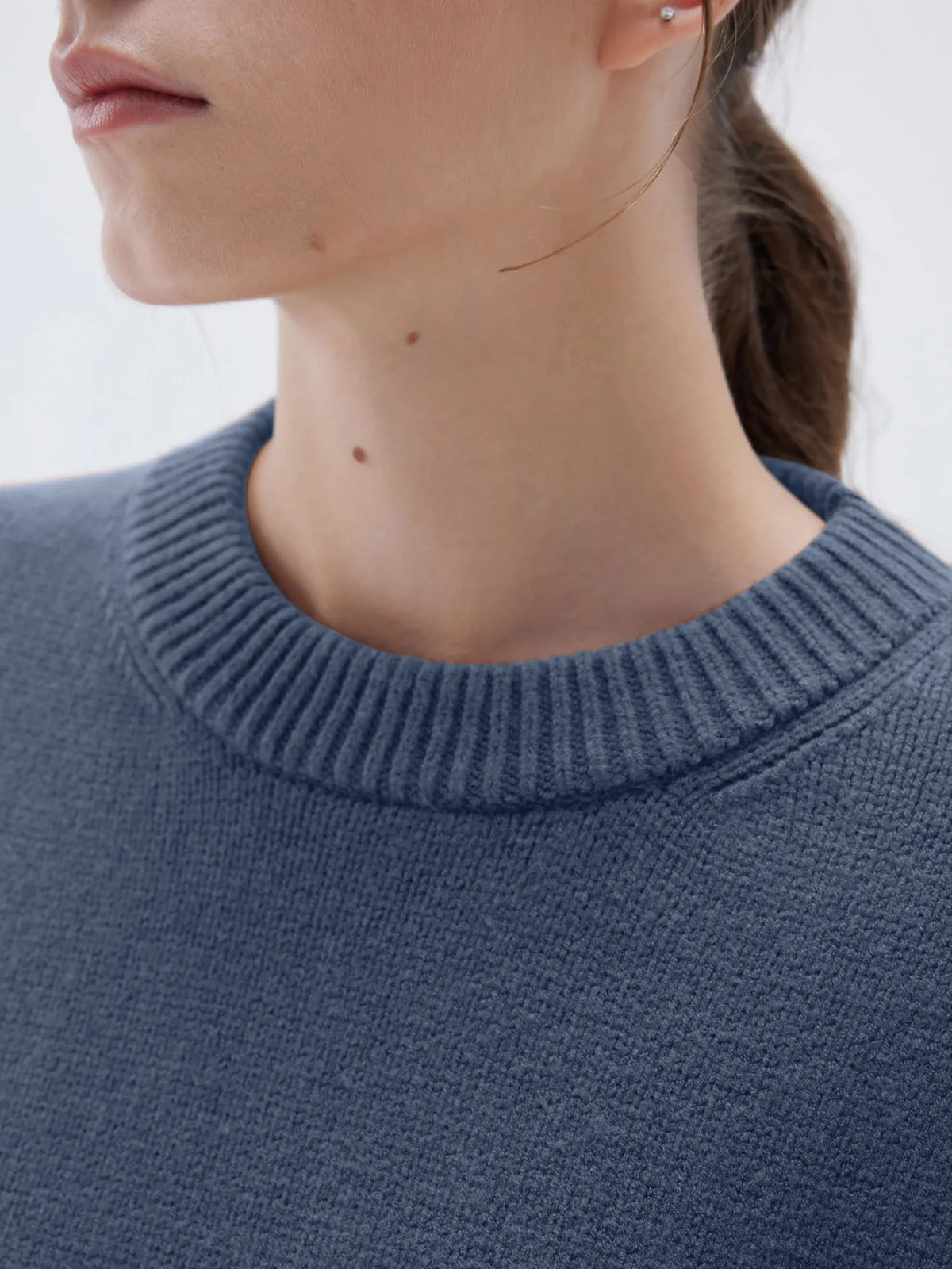 Cashmere Oversized Crew Neck Sweater