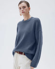 Cashmere Oversized Crew Neck Sweater