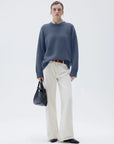 Cashmere Oversized Crew Neck Sweater