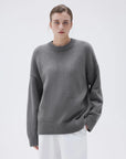 Cashmere Oversized Crew Neck Sweater