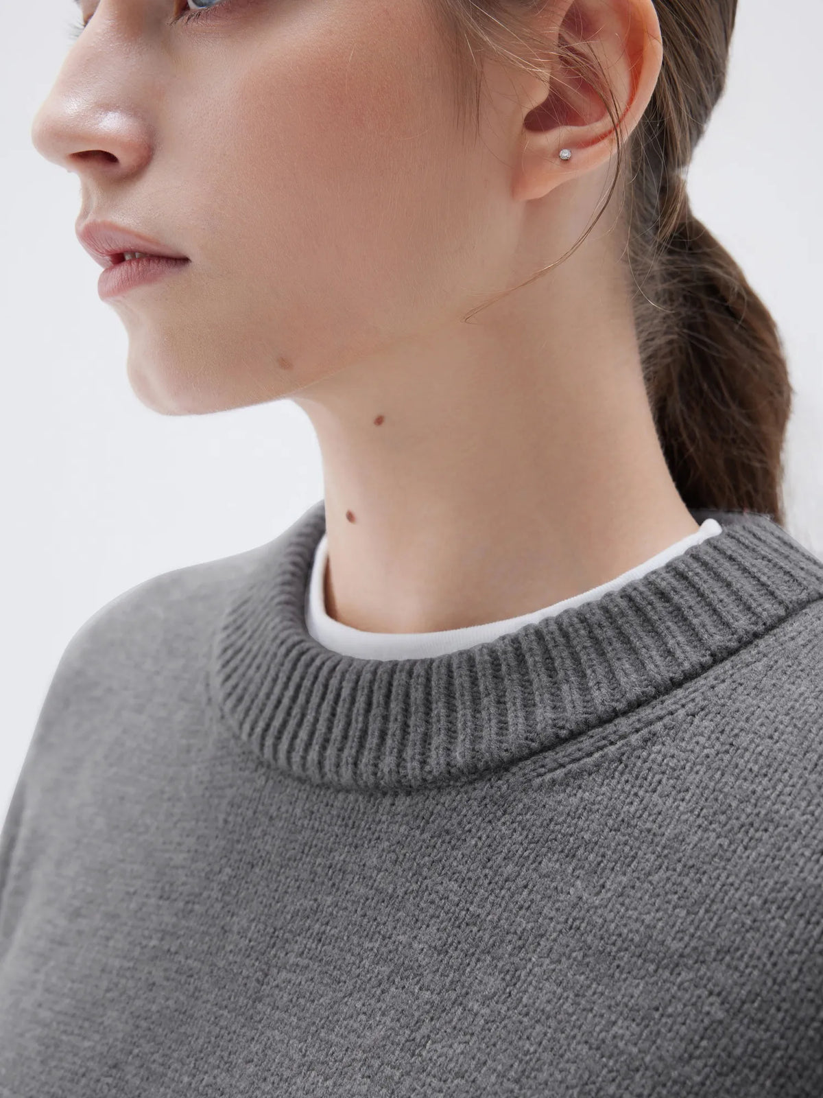 Cashmere Oversized Crew Neck Sweater