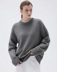 Cashmere Oversized Crew Neck Sweater