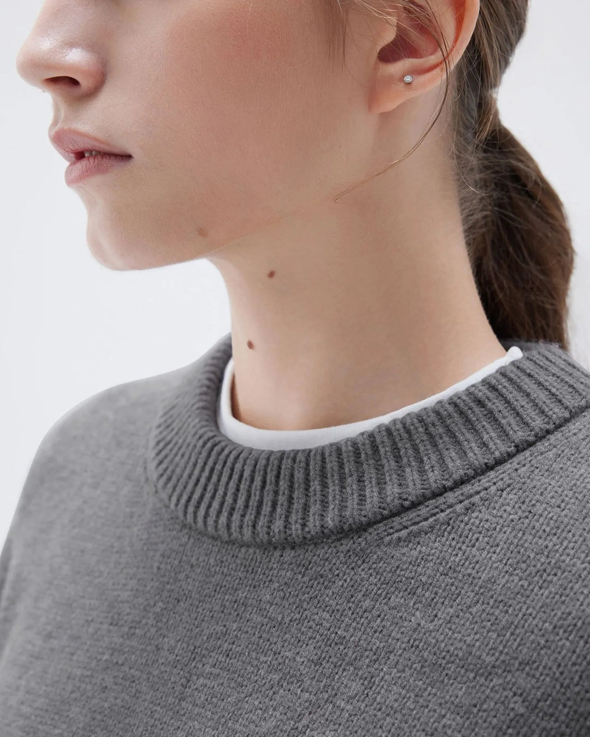 Cashmere Oversized Crew Neck Sweater