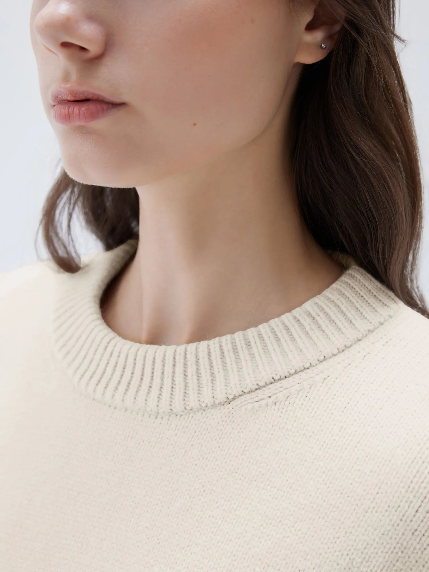 Cashmere Oversized Crew Neck Sweater