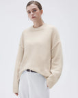 Cashmere Oversized Crew Neck Sweater
