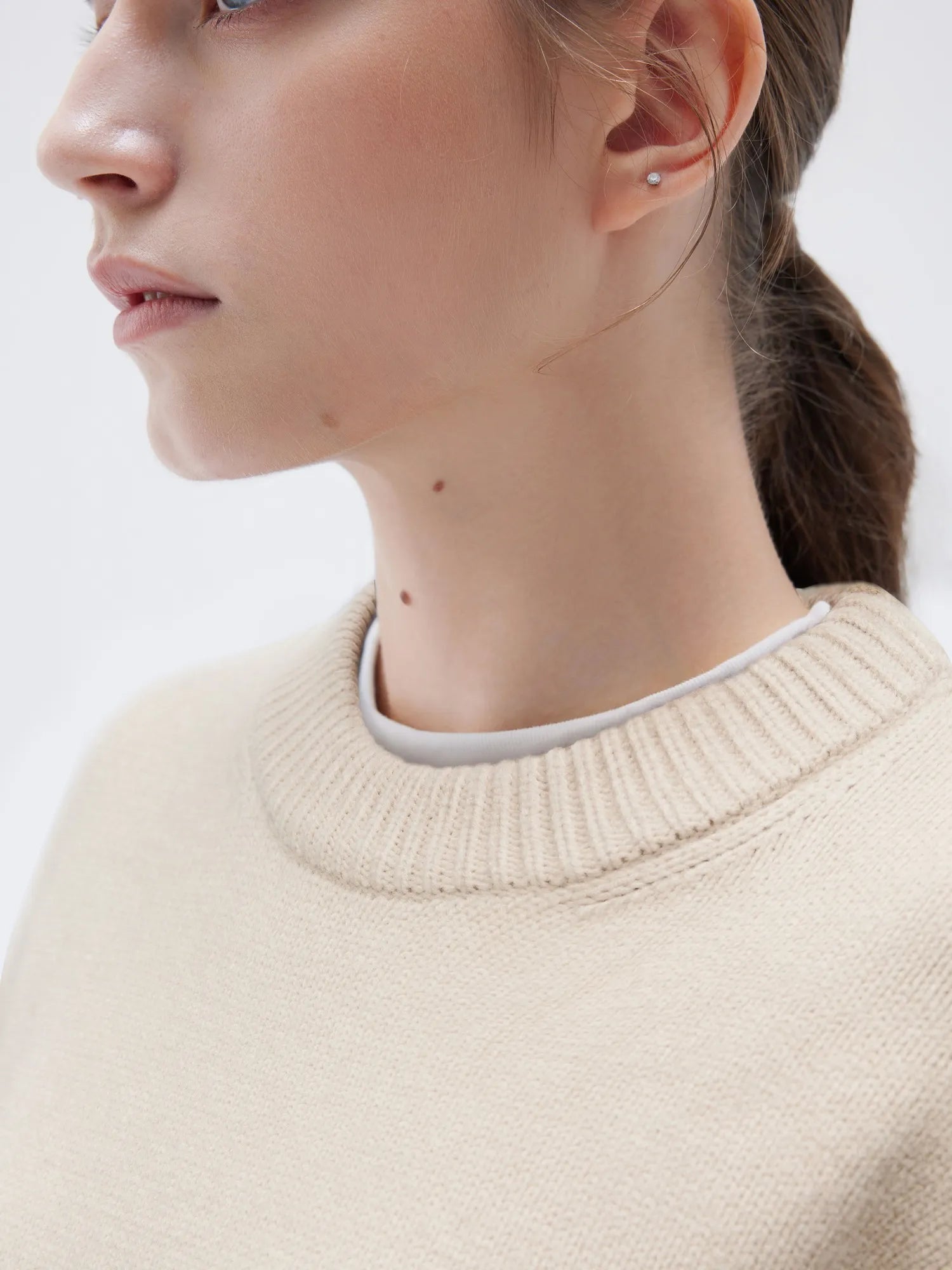 Cashmere Oversized Crew Neck Sweater