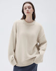 Cashmere Oversized Crew Neck Sweater