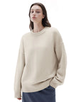Cashmere Oversized Crew Neck Sweater