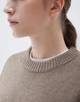 Cashmere Oversized Crew Neck Sweater