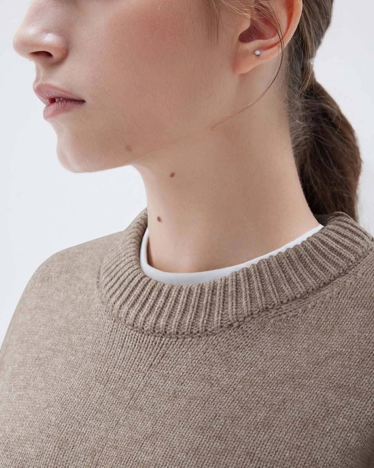 Cashmere Oversized Crew Neck Sweater