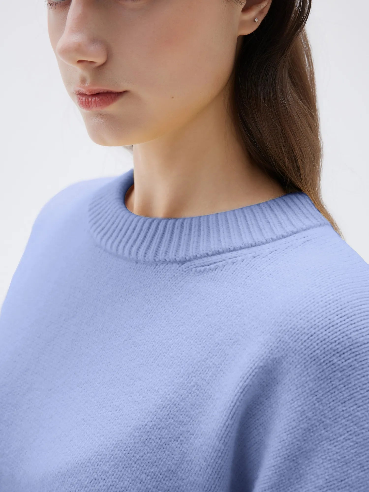Cashmere Oversized Crew Neck Sweater