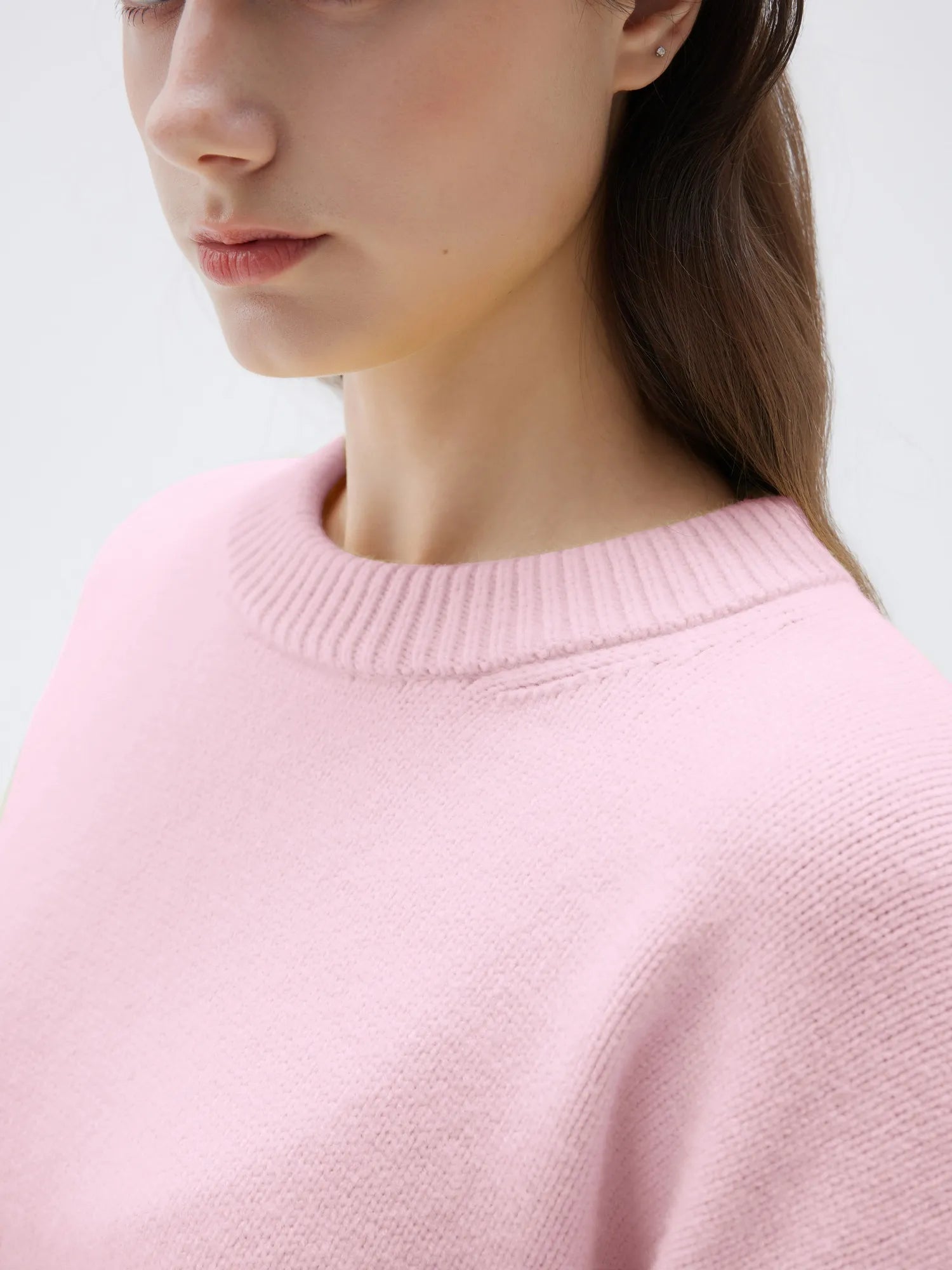 Cashmere Oversized Crew Neck Sweater