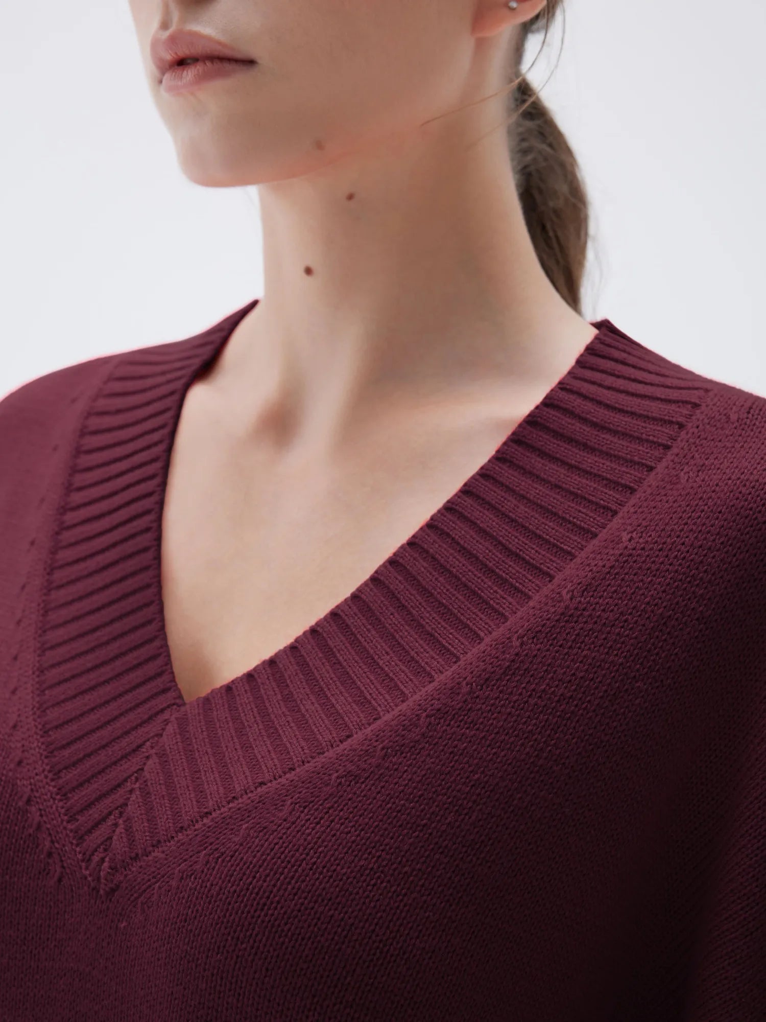 Cashmere Oversized V Neck Sweater