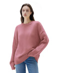 Cashmere Oversized Crew Neck Sweater