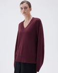 Cashmere Oversized V Neck Sweater