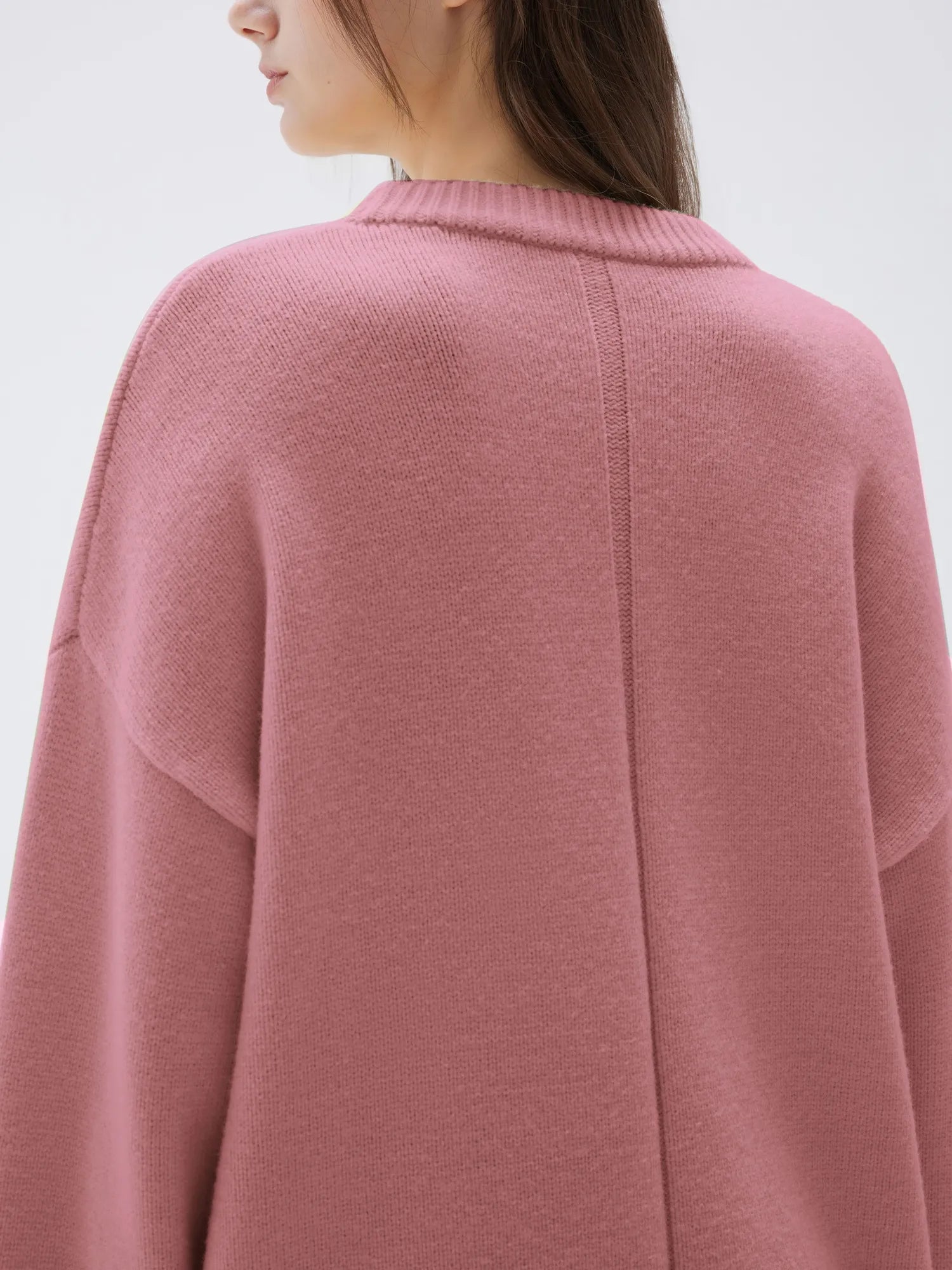 Cashmere Oversized Crew Neck Sweater