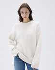 Cashmere Oversized Crew Neck Sweater