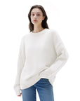 Cashmere Oversized Crew Neck Sweater
