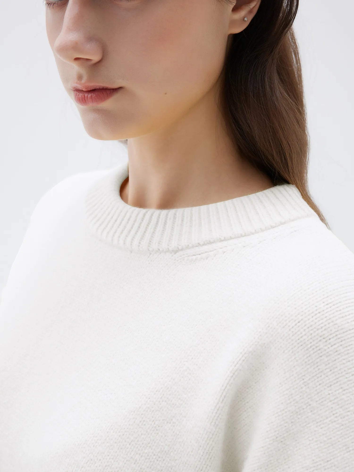 Cashmere Oversized Crew Neck Sweater