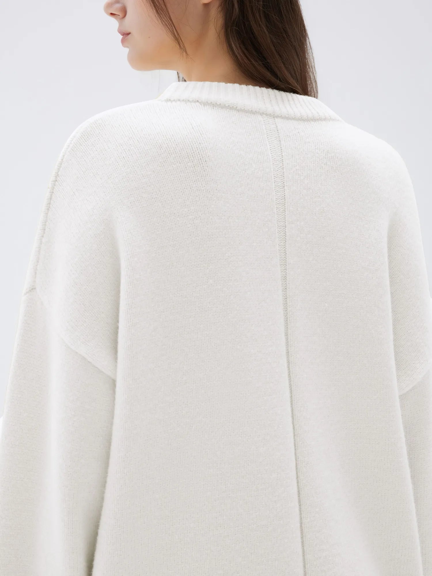 Cashmere Oversized Crew Neck Sweater