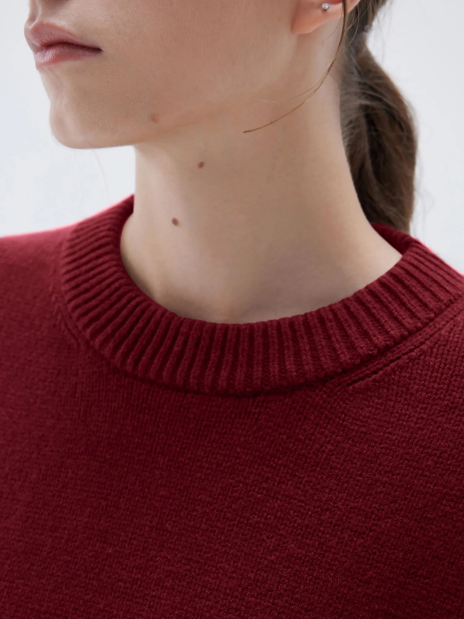 Cashmere Oversized Crew Neck Sweater