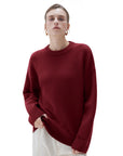 Cashmere Oversized Crew Neck Sweater