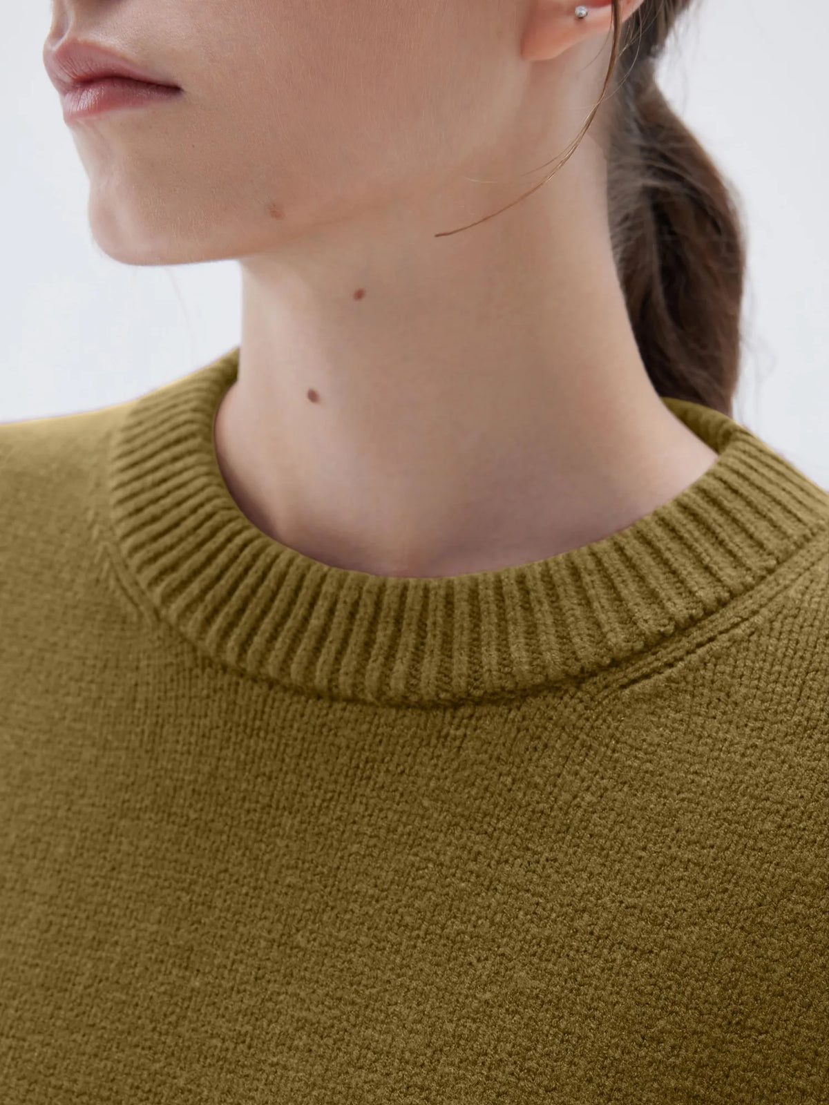 Cashmere Oversized Crew Neck Sweater