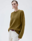 Cashmere Oversized Crew Neck Sweater