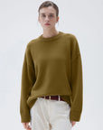 Cashmere Oversized Crew Neck Sweater