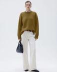 Cashmere Oversized Crew Neck Sweater