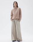 SUUKSESS Women Cashmere Oversized Chunky Turtleneck Pullover Sweater Long Sleeve Knit Jumper Tops-SUUKSESS-SUUKSESS
