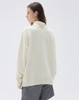 SUUKSESS Women Cashmere Oversized Chunky Turtleneck Pullover Sweater Long Sleeve Knit Jumper Tops-SUUKSESS-SUUKSESS