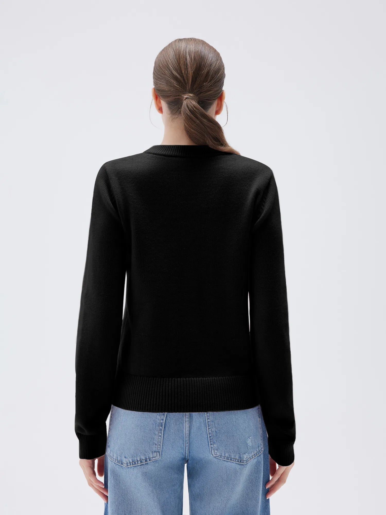 SUUKSESS Women Chunky Cashmere Cardigan Sweaters Trendy Fall Fashion Button Up Long Sleeve Knit Outfits-SUUKSESS-SUUKSESS