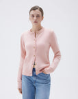 SUUKSESS Women Chunky Cashmere Cardigan Sweaters Trendy Fall Fashion Button Up Long Sleeve Knit Outfits-SUUKSESS-Pink-XS-SUUKSESS