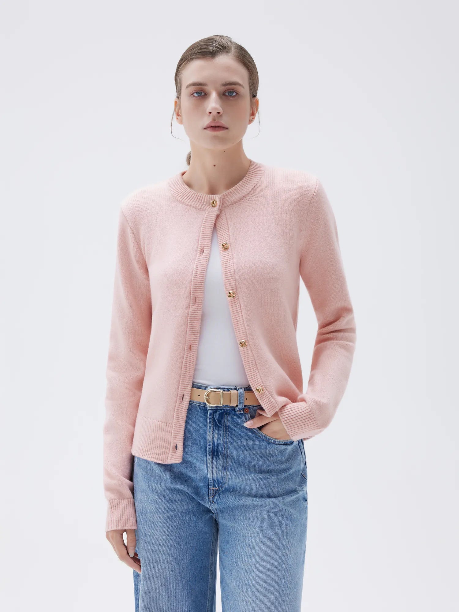 SUUKSESS Women Chunky Cashmere Cardigan Sweaters Trendy Fall Fashion Button Up Long Sleeve Knit Outfits-SUUKSESS-SUUKSESS