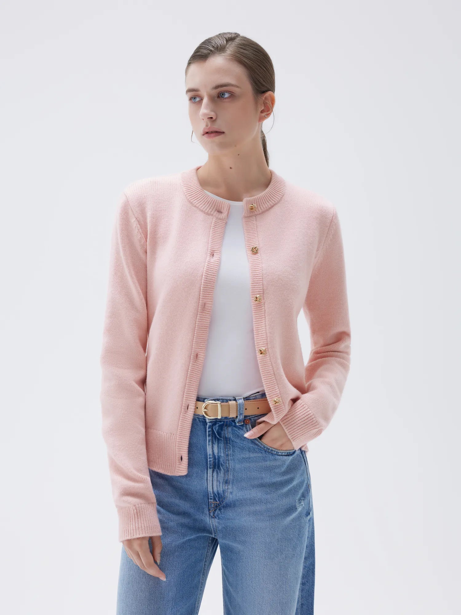 SUUKSESS Women Chunky Cashmere Cardigan Sweaters Trendy Fall Fashion Button Up Long Sleeve Knit Outfits-SUUKSESS-SUUKSESS