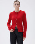 SUUKSESS Women Chunky Cashmere Cardigan Sweaters Trendy Fall Fashion Button Up Long Sleeve Knit Outfits-SUUKSESS-SUUKSESS