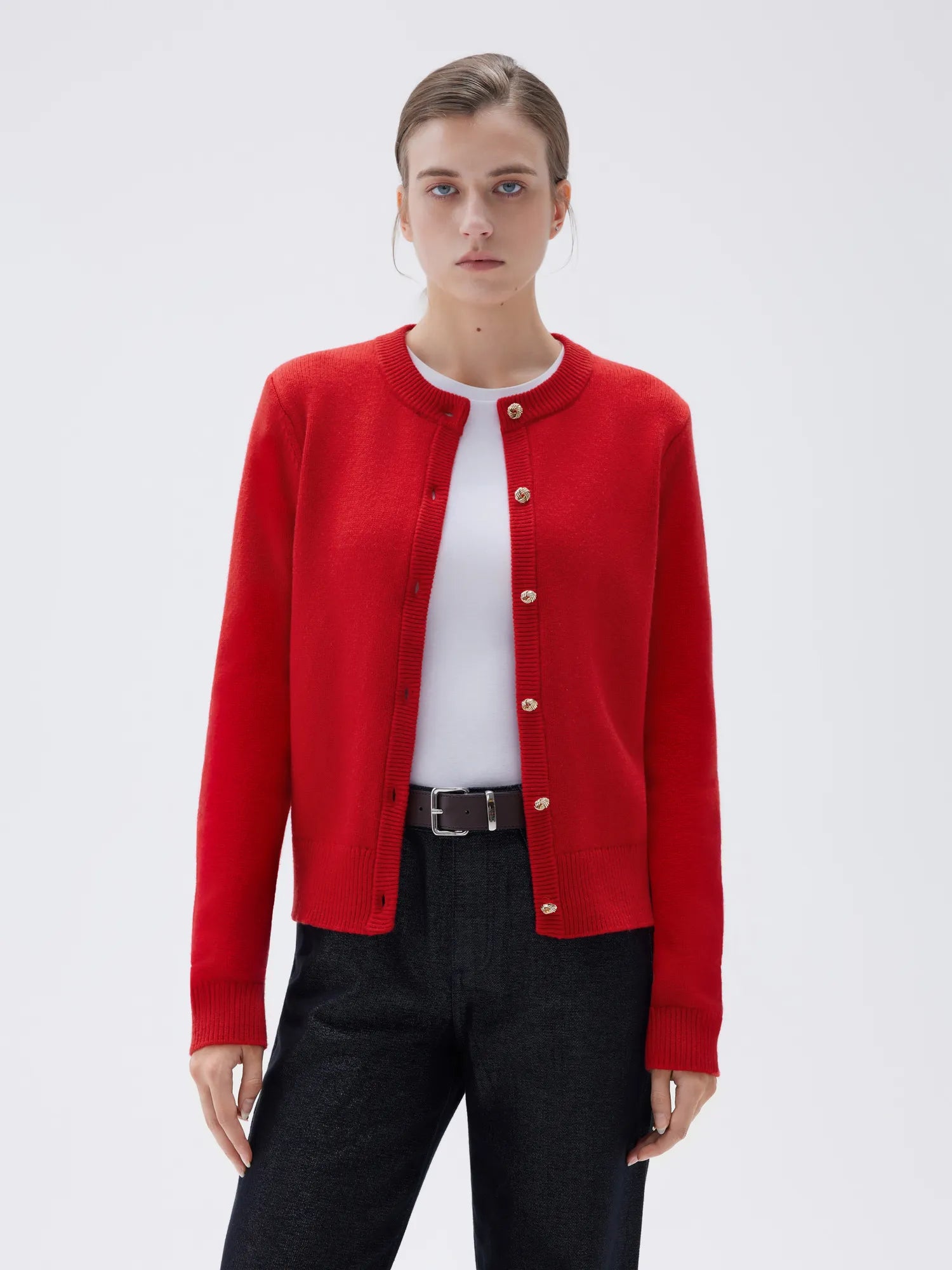 SUUKSESS Women Chunky Cashmere Cardigan Sweaters Trendy Fall Fashion Button Up Long Sleeve Knit Outfits-SUUKSESS-SUUKSESS