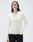 SUUKSESS Women Chunky Cashmere Cardigan Sweaters Trendy Fall Fashion Button Up Long Sleeve Knit Outfits-SUUKSESS-White-XS-SUUKSESS
