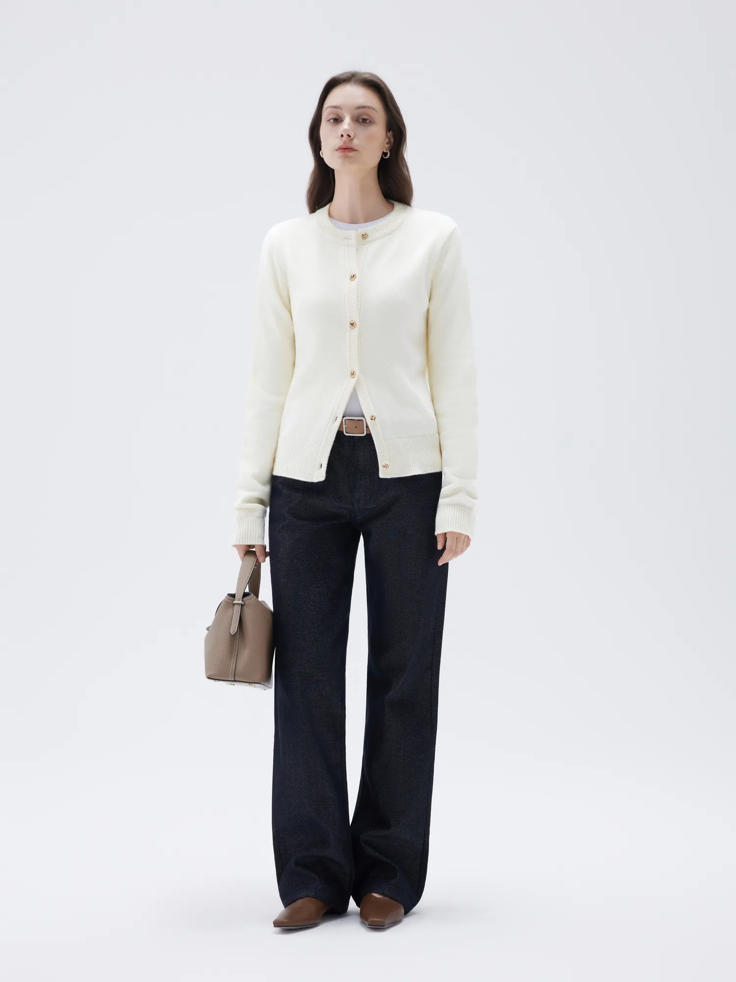 SUUKSESS Women Chunky Cashmere Cardigan Sweaters Trendy Fall Fashion Button Up Long Sleeve Knit Outfits-SUUKSESS-SUUKSESS