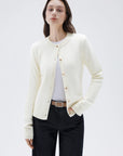 SUUKSESS Women Chunky Cashmere Cardigan Sweaters Trendy Fall Fashion Button Up Long Sleeve Knit Outfits-SUUKSESS-SUUKSESS