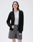 SUUKSESS Women Chunky Knit Cashmere Sweaters Zip up Oversized Hoodies Cardigan with Pockets Long Sleeve Fall Outerwear-SUUKSESS-SUUKSESS