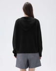 SUUKSESS Women Chunky Knit Cashmere Sweaters Zip up Oversized Hoodies Cardigan with Pockets Long Sleeve Fall Outerwear-SUUKSESS-SUUKSESS