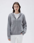 SUUKSESS Women Chunky Knit Cashmere Sweaters Zip up Oversized Hoodies Cardigan with Pockets Long Sleeve Fall Outerwear-SUUKSESS-SUUKSESS