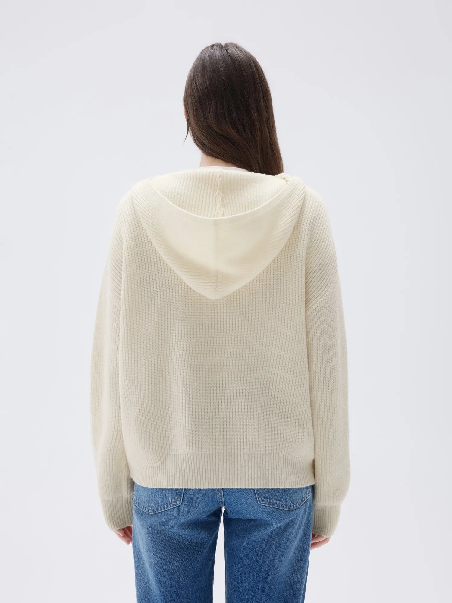 SUUKSESS Women Chunky Knit Cashmere Sweaters Zip up Oversized Hoodies Cardigan with Pockets Long Sleeve Fall Outerwear-SUUKSESS-SUUKSESS